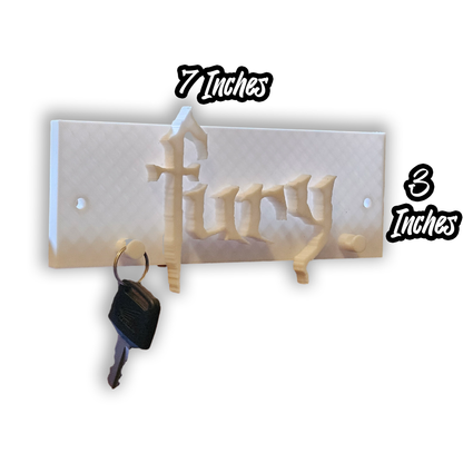 FURY Logo Dual Wall Mountable Key Hanger